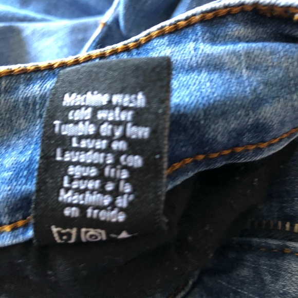 Blue Skinny Stretch Jeans / Jeggings, Size 9 - Picture 4 of 7